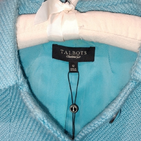 Talbots Light Blue Textured Jacket - Picture 4 of 6